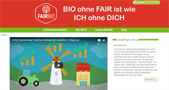 Desktop Screenshot of biofair-vereint.de